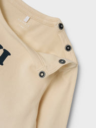 Baby t-shirt - NBMLARA LS TOP - White Swan