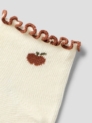 Söta Babystrumpor med Volangkant - TURTLEDOVE_APPLE - NBFFIDUCIA SOCK LIL