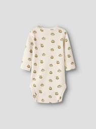 Body med print - Turtledove PUMPKIN - NBMGAYO SAT LS SLIM BODY LIL