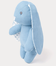 Elina, Bunny, Cotton & Linen Mix, Blue