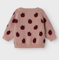 SISTA CHANSEN STICKAD KOFTA NORMAL PASSFORM - NBFLULIO KNIT CARD LIL NOOS Storlek 80