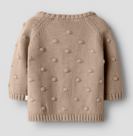 NORMAL PASSFORM STICKAD KOFTA - NBNGABLE LS KNIT CARD LIL