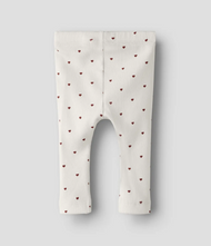 TRYCKTA LEGGINGS - NBFGAGO SLIM LEGGING LIL NOOS - Coconut Milk HEART