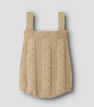 Hängselbyxa baby - NBFHALYN SL KNIT BODY SUIT LIL - Mojave Desert