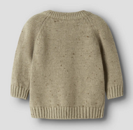 Stickad kofta baby - NBNGALTO FIK LS KNIT LIL - Twill