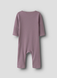 RIBBSTICKNING BODY/SPARKDRÄKT - NBNNAKAL LS SUIT NOOS - Elderberry