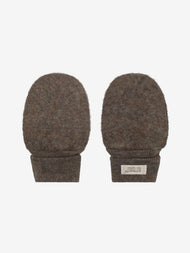 HUTTEliHUT Vantar i ullfleece -  Brown Melange