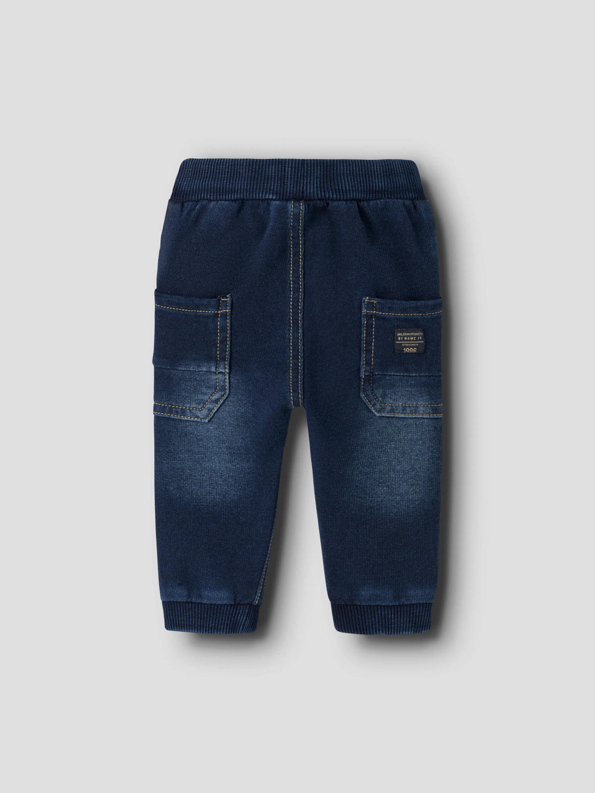 Baggy Baby Jeans i Ekologisk Bomull  - NBMBEN ROUND SWE JEANS 1058-TR NOOS - Dark Blue Denim