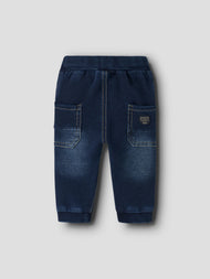 Baggy Baby Jeans i Ekologisk Bomull  - NBMBEN ROUND SWE JEANS 1058-TR NOOS - Dark Blue Denim