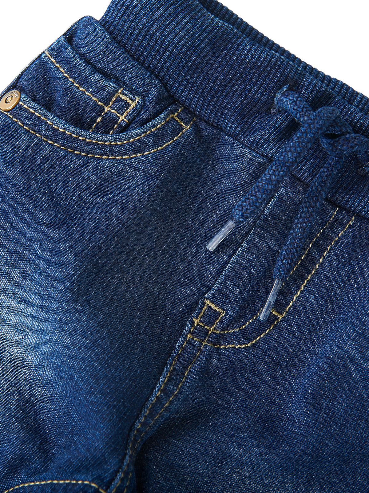 Baggy Baby Jeans i Ekologisk Bomull  - NBMBEN ROUND SWE JEANS 1058-TR NOOS - Dark Blue Denim