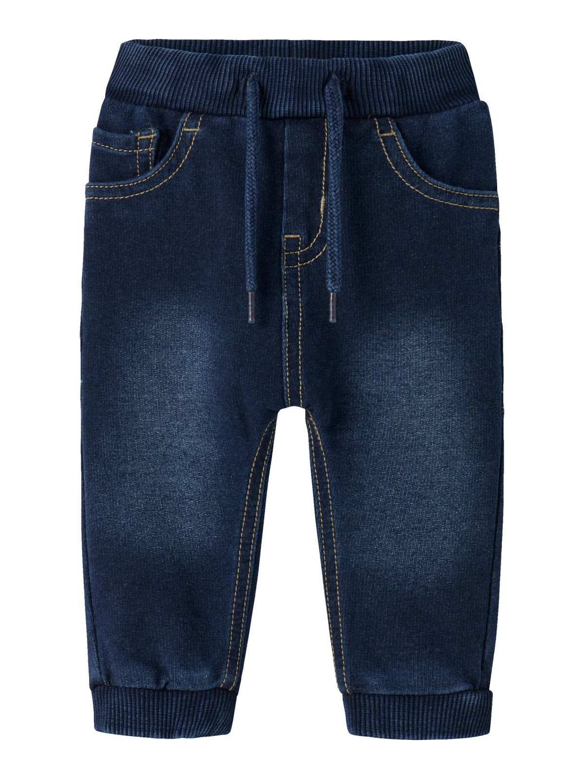 Baggy Baby Jeans i Ekologisk Bomull  - NBMBEN ROUND SWE JEANS 1058-TR NOOS - Dark Blue Denim