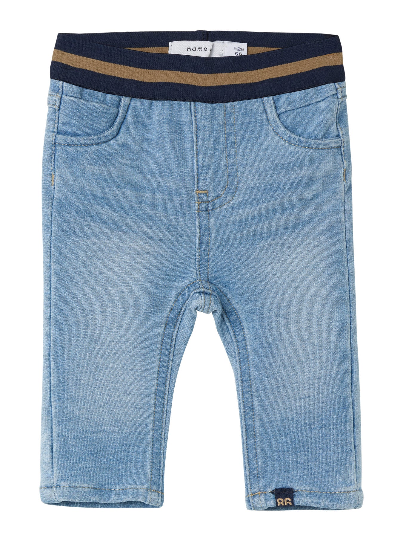 SMAL PASSFORM JEANS - NBMSILAS SLIM SWE JEANS 7025-TR NOOS - Light Blue Denim DARK