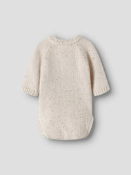 Stickad body - Turtledove TEDDY - NBNGALTO RIA LS KNIT BODY LIL