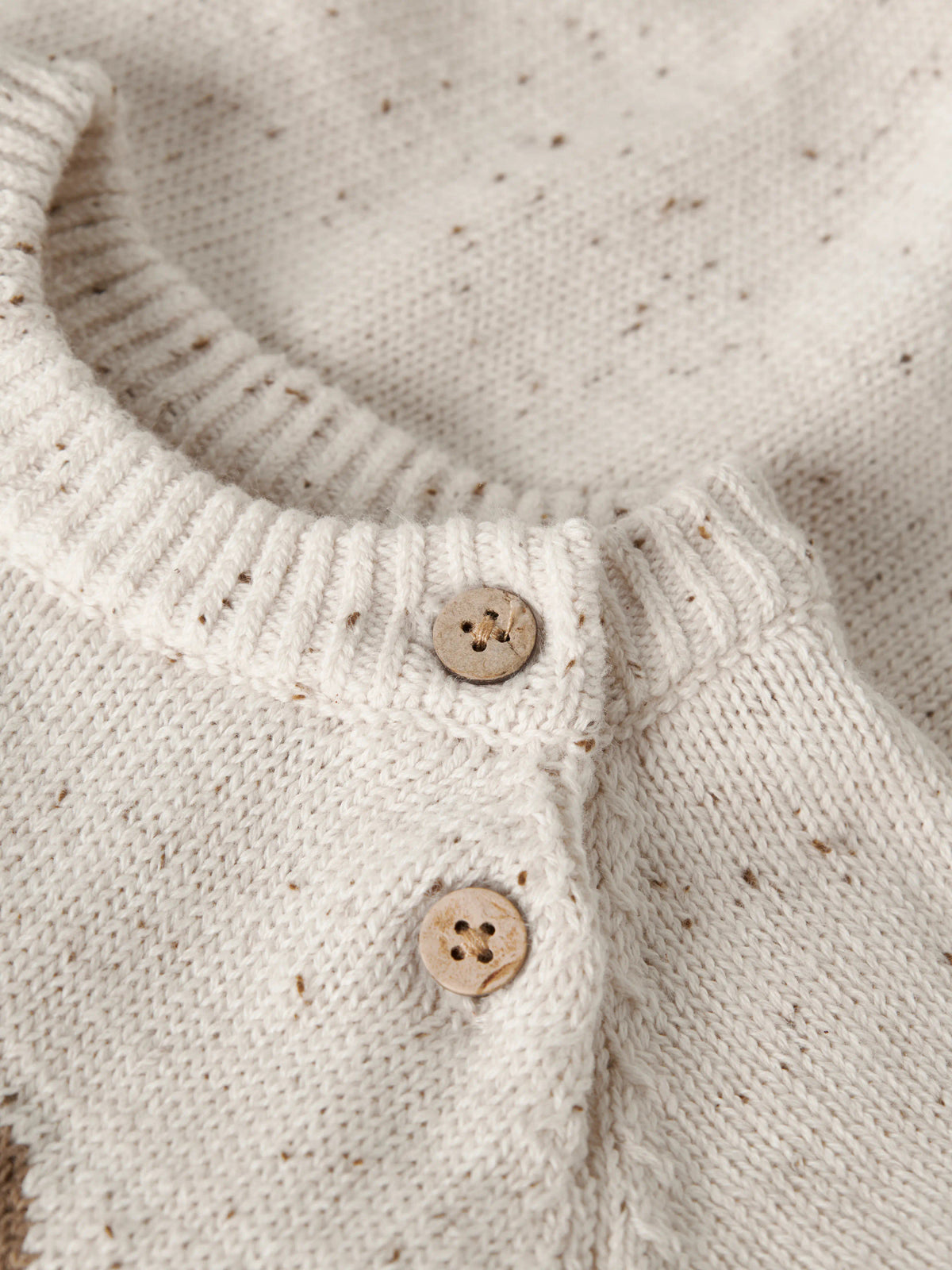Stickad body - Turtledove TEDDY - NBNGALTO RIA LS KNIT BODY LIL
