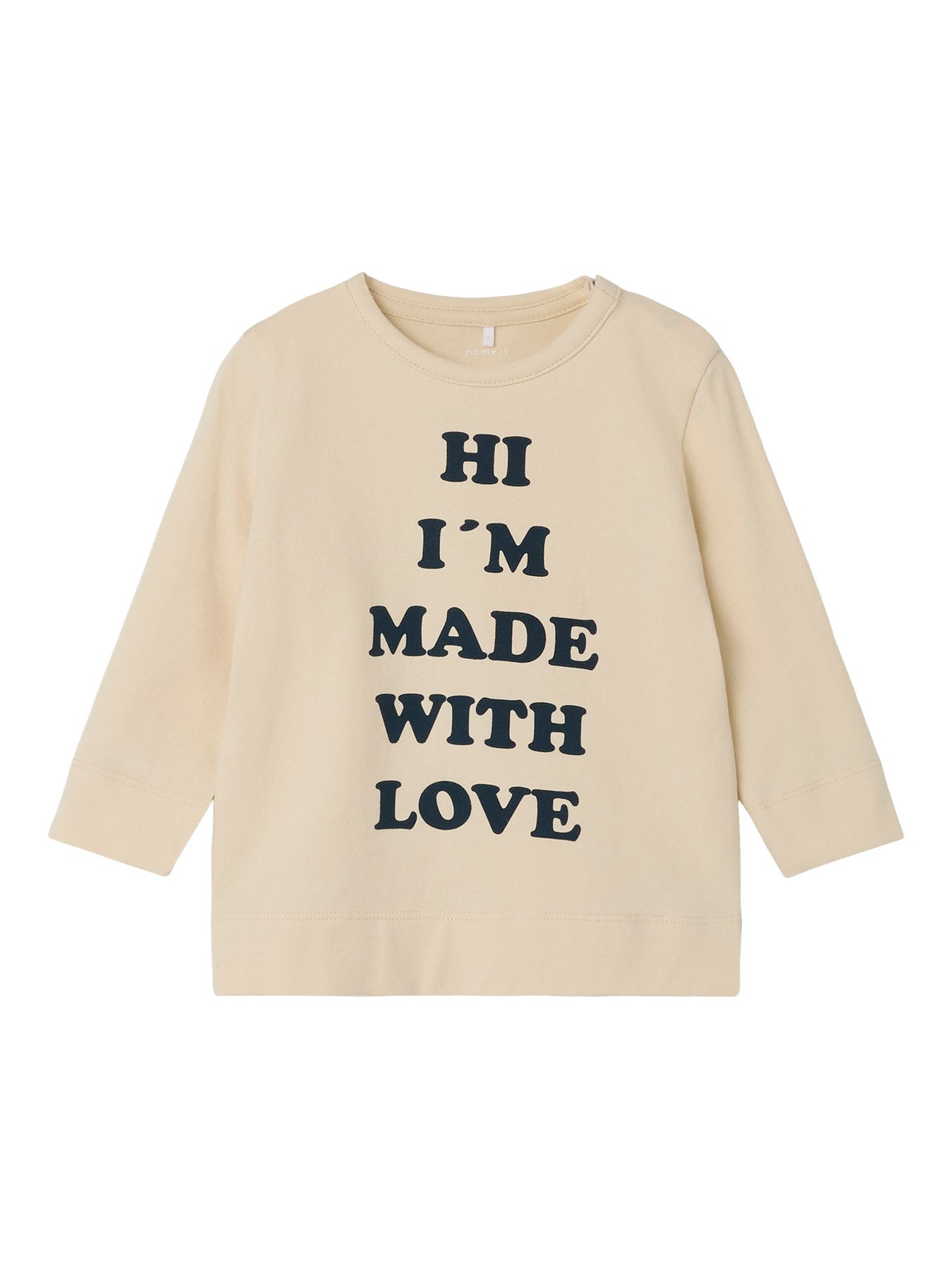 Baby t-shirt - NBMLARA LS TOP - White Swan