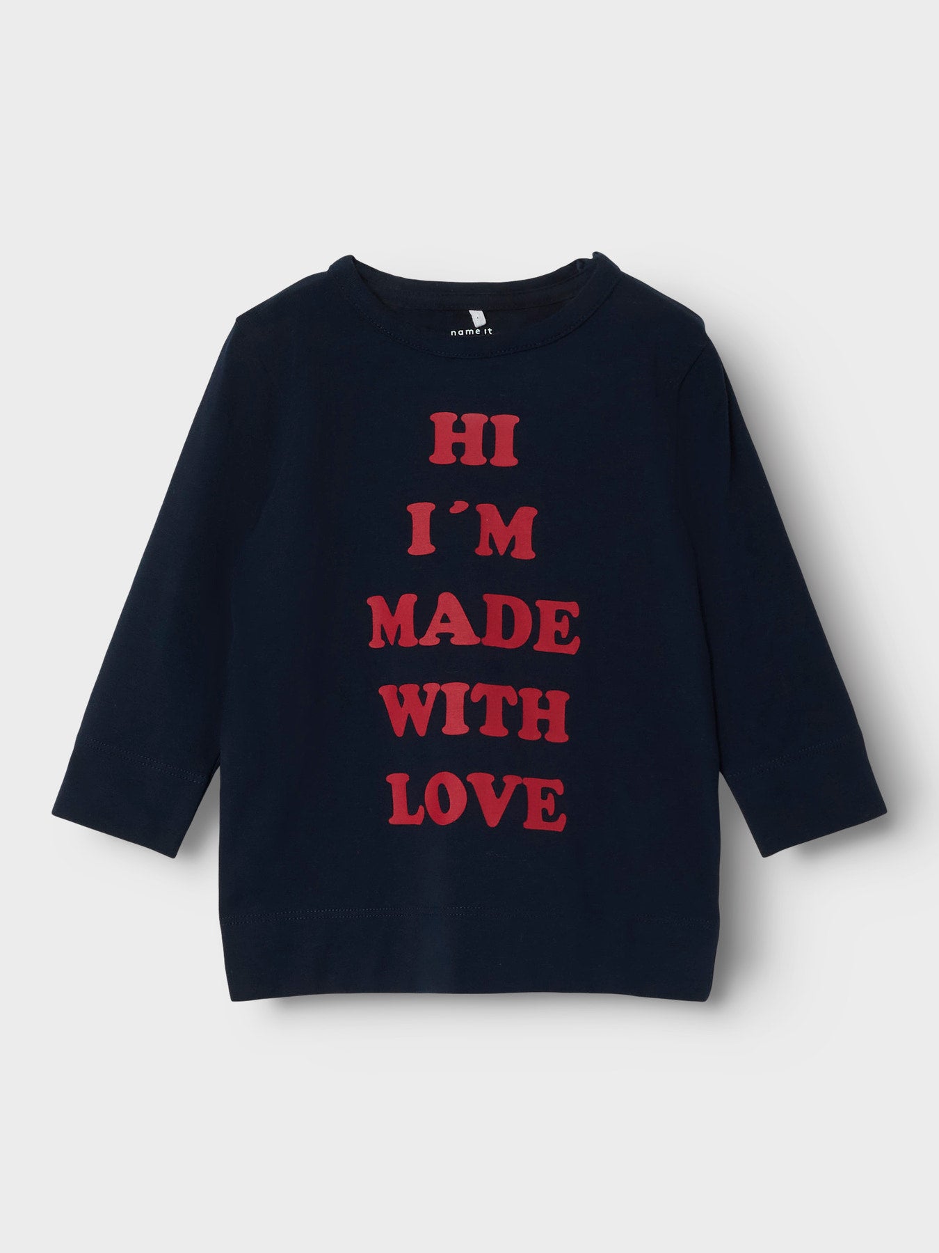 Baby t-shirt - NBMLARA LS TOP - Navy Blazer