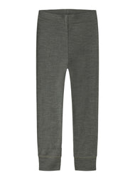 Ribbade leggings i 100% merinoull – NMNWAX WOOL RIB LEGGING NOOS - Mulled Basil