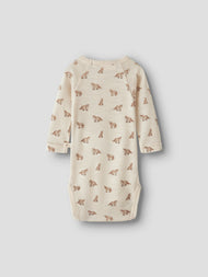 Ullbody i Merinoull & Modal - Turtledove FOX - NBMNALU WO/MO LS SLIM BODY LIL NOOS