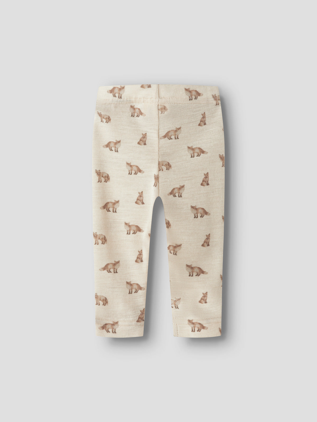 Ull-leggings - NBMNALU WO/MO SLIM LEGGING LIL NOOS - Turtledove FOX