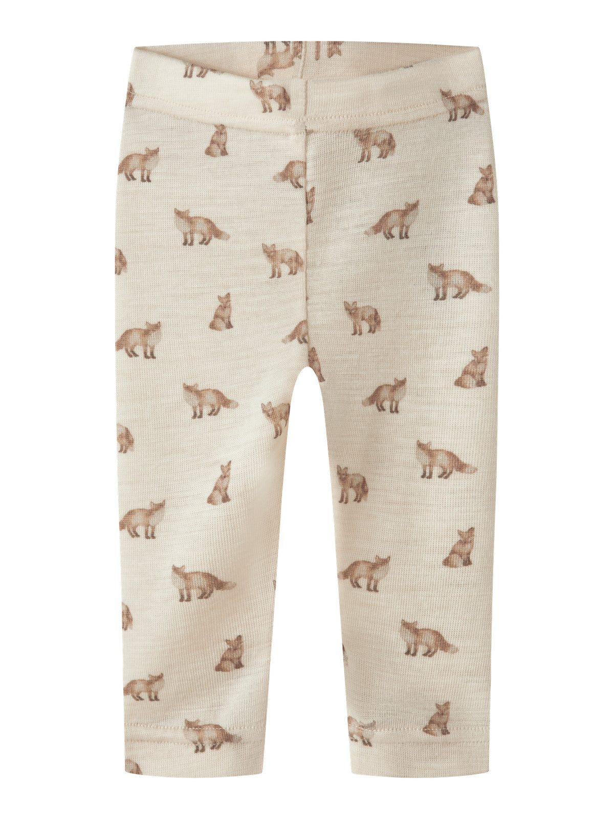 Ull-leggings - NBMNALU WO/MO SLIM LEGGING LIL NOOS - Turtledove FOX