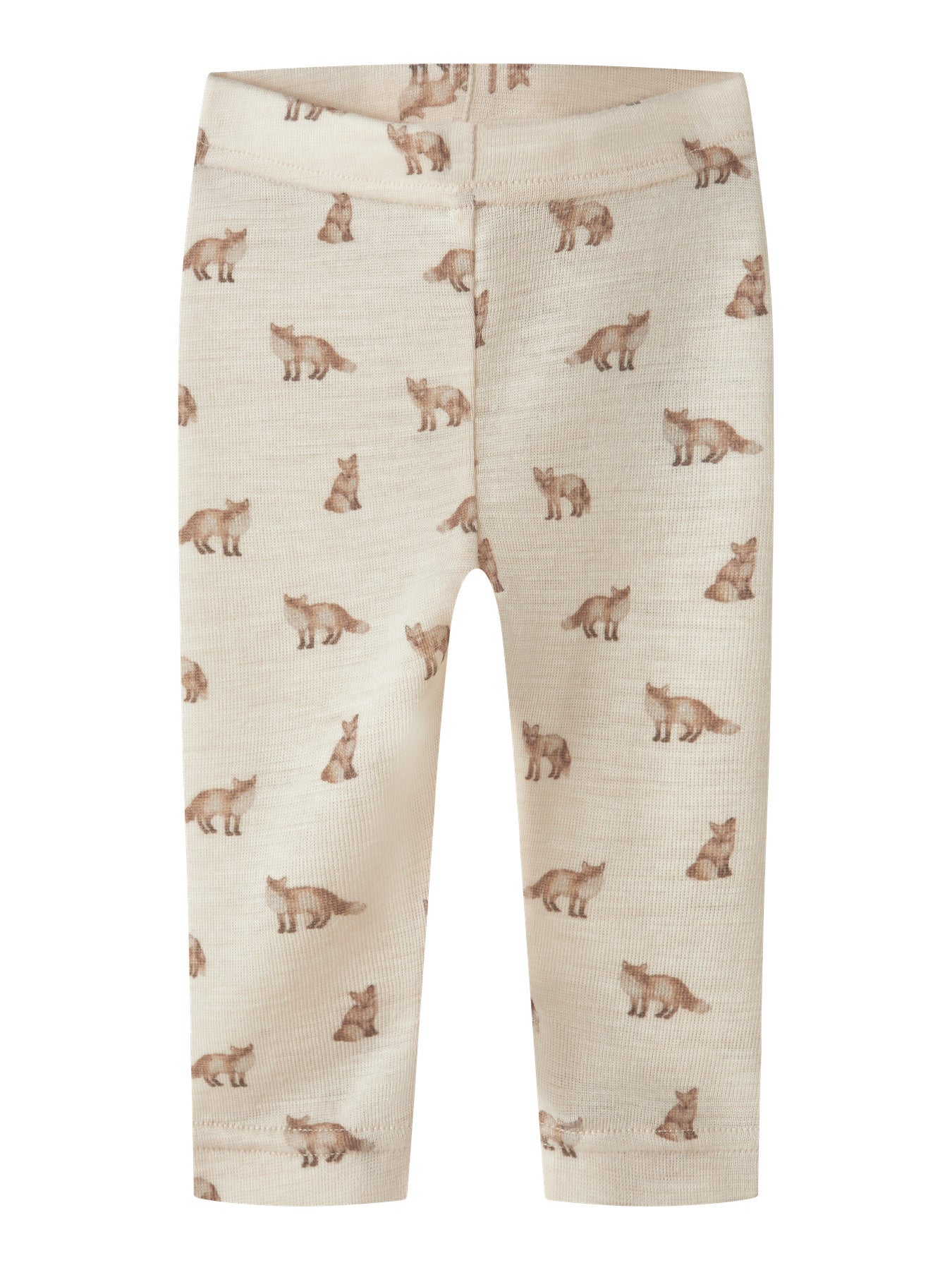 Ull-leggings - NBMNALU WO/MO SLIM LEGGING LIL NOOS - Turtledove FOX