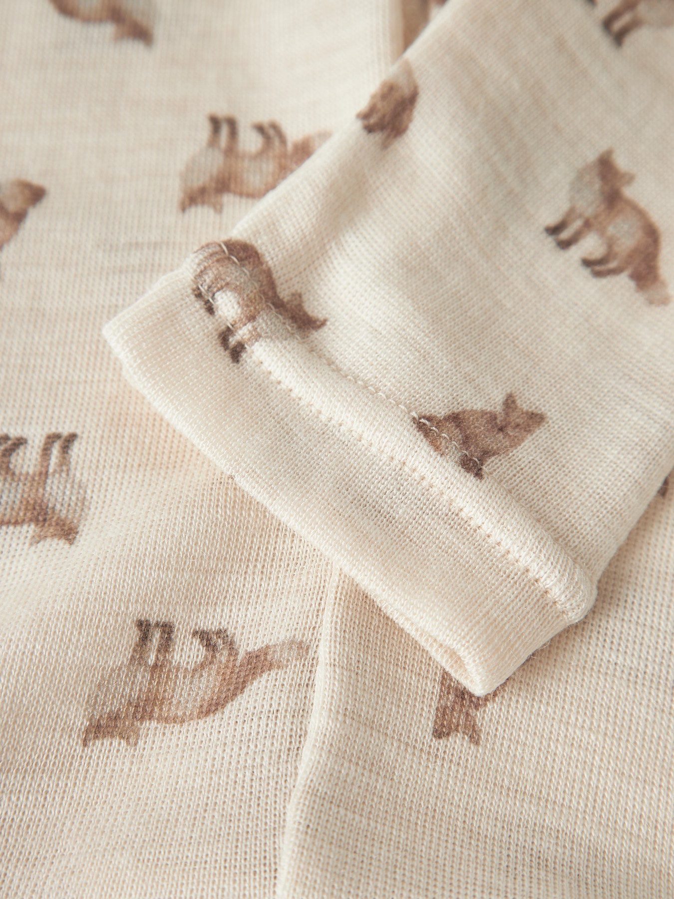 Ull-leggings - NBMNALU WO/MO SLIM LEGGING LIL NOOS - Turtledove FOX