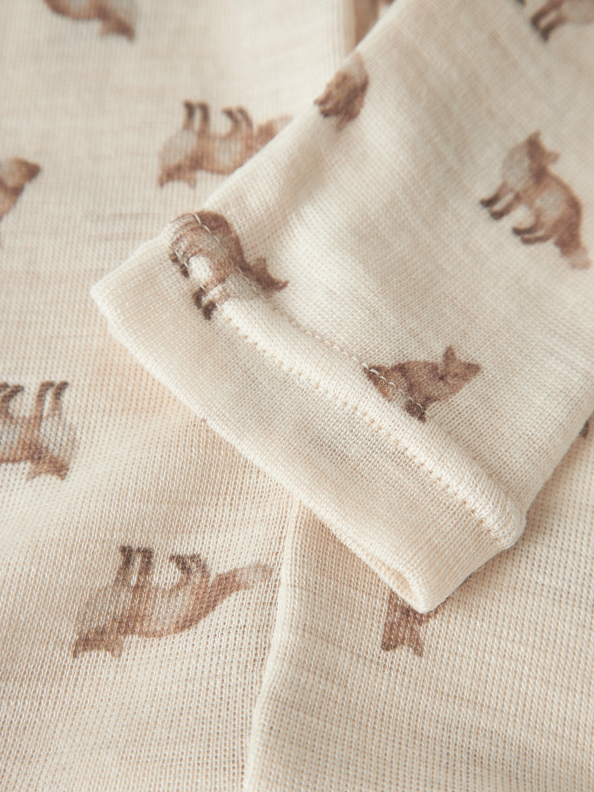 Ull-leggings - NBMNALU WO/MO SLIM LEGGING LIL NOOS - Turtledove FOX