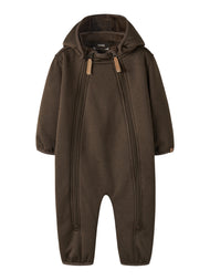Softshelloverall för Baby - Dark Earth - NBNLORO LOOSE SUIT 1FO LIL
