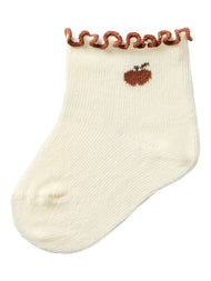 Söta Babystrumpor med Volangkant - TURTLEDOVE_APPLE - NBFFIDUCIA SOCK LIL
