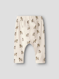 Mönstrade Babybyxor i Bomull & TENCEL™ Lyocell - Turtledove SHEEP - NBMGAVO ENK LOOSE PANT LIL