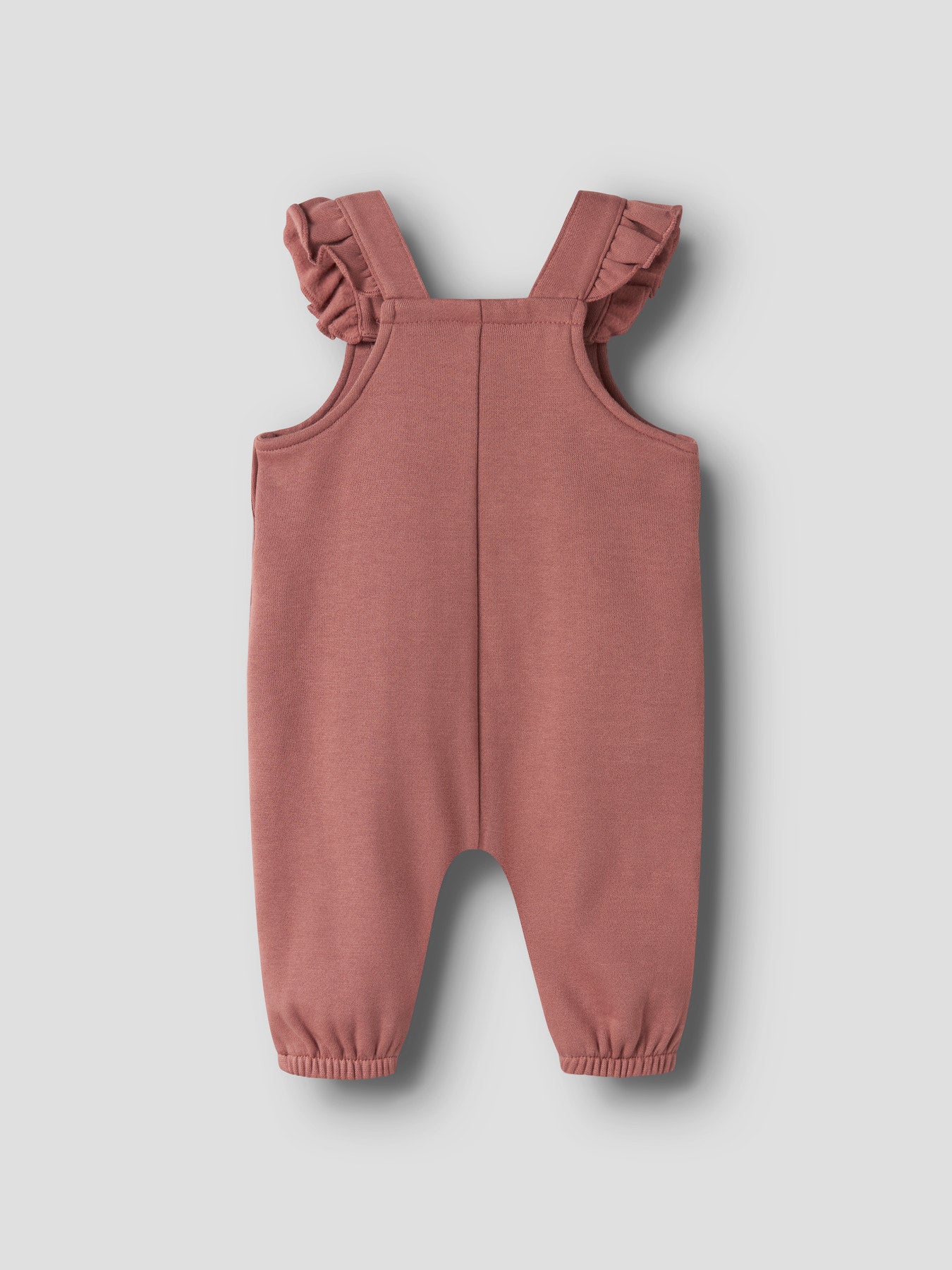 Hängselbyxa Ekologisk Bomull - Withered Rose - NBFKILANO LOOSE SWEAT OVERALL BRU LIL