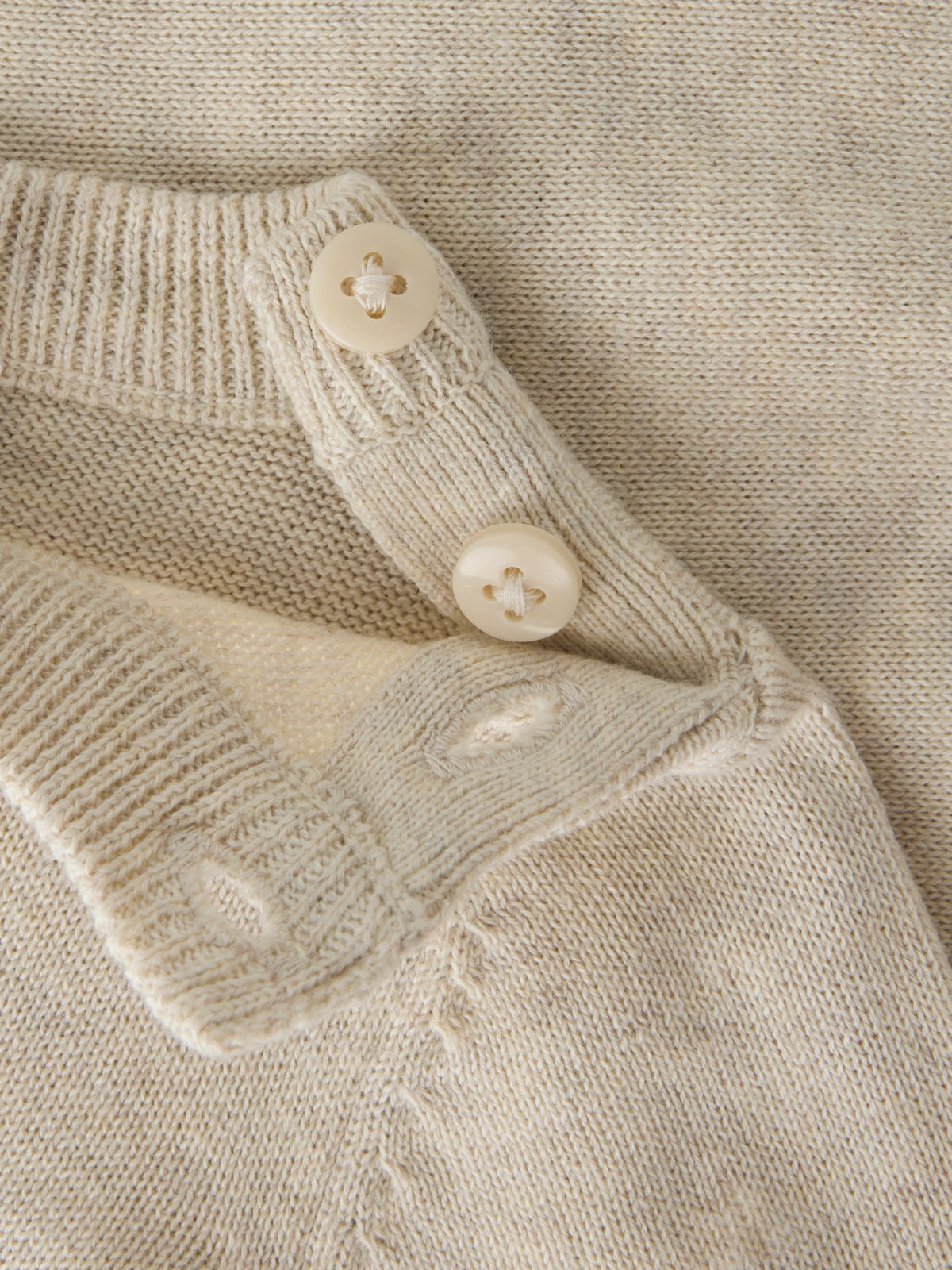 Stickad Jultröja - Peyote Melange - NBMRISO LS KNIT