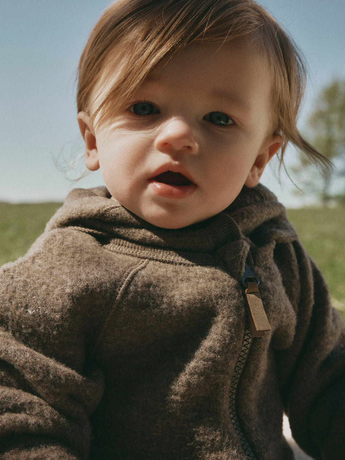 MERINOULL SPARKDRÄKT - NBFWMINO WOOL BRU LS SUIT - Morel