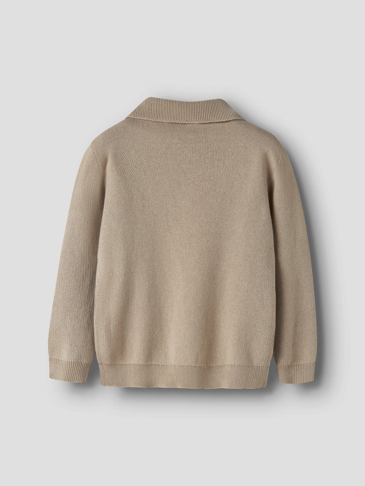 Polo-Shirt - 92-128 - White Pepper - NMMRONAN LS KNIT POLO LIL