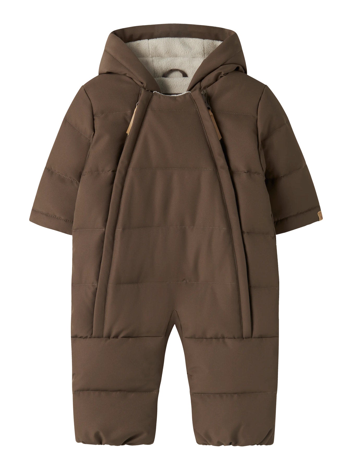 Babyoverall Puffer - Dark Earth - NBNLAMEDOW03 PUFFER SNOWSUIT FO LIL