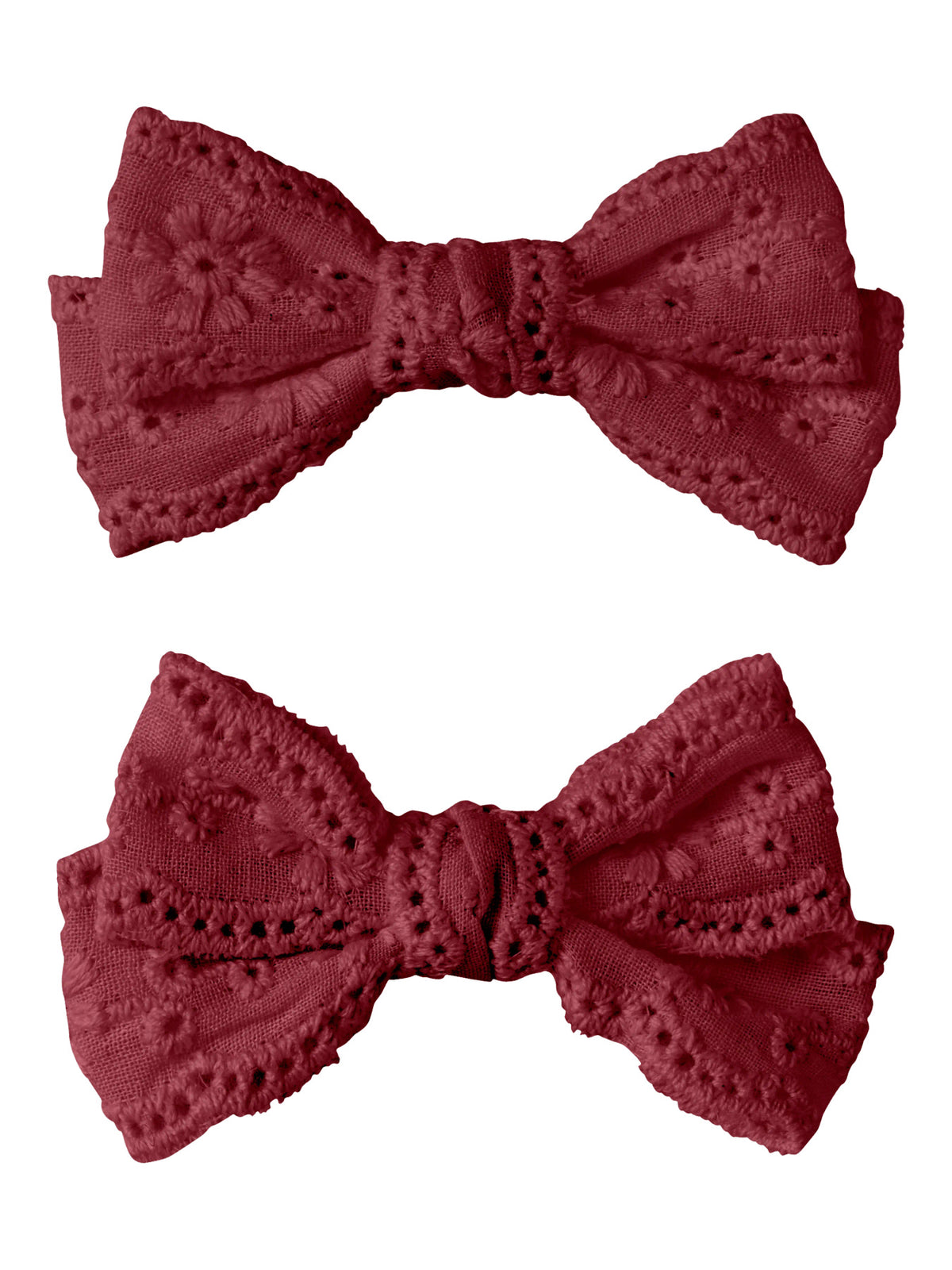 Spetsrosetter Hårspännen 2-pack - Biking Red - NMFACC-RISA 2P HAIR CLIPS LIL