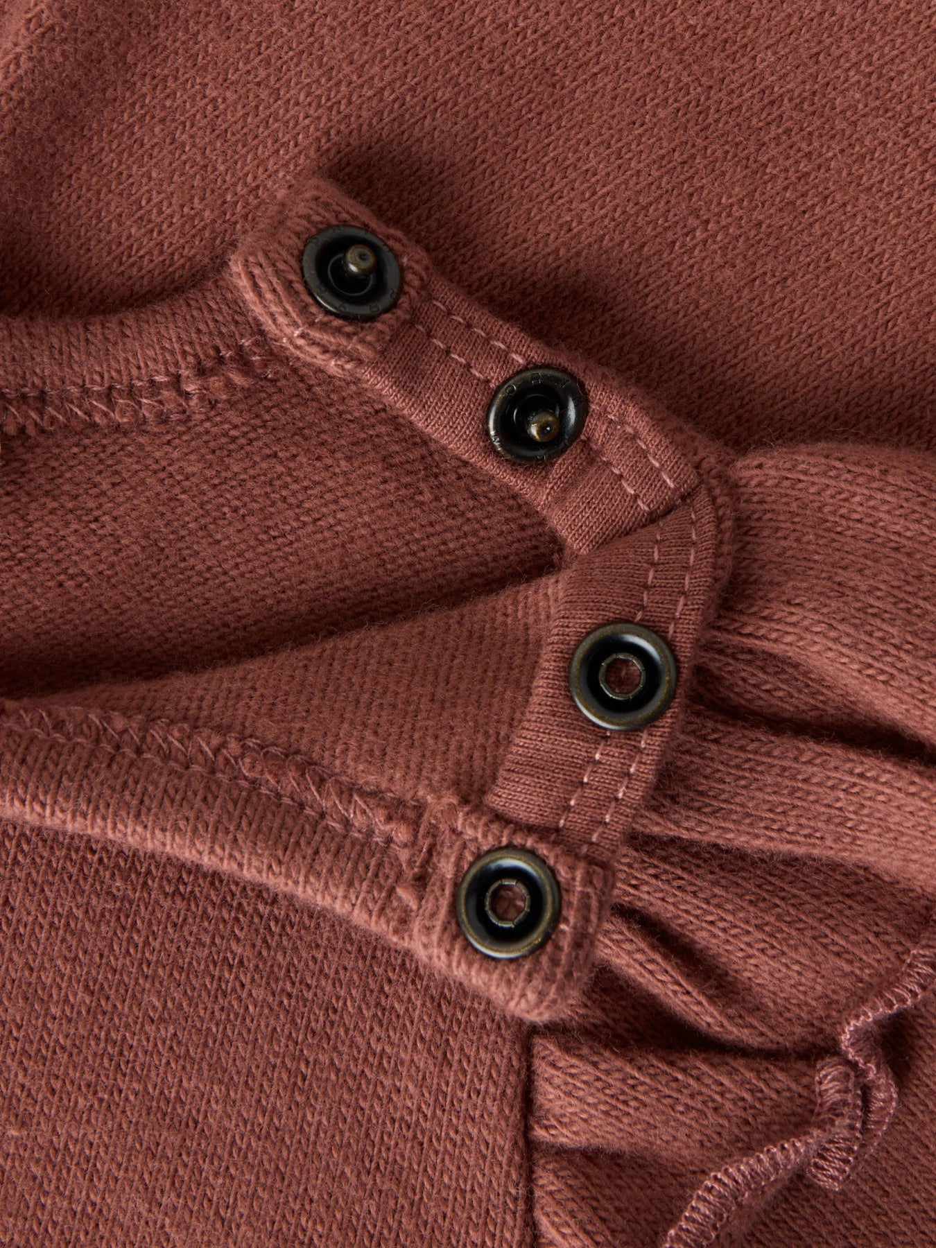 Bodyklänning Ekologisk Bomull - Mahogany - NBFTHORO LS LOOSE BODY DRESS LIL