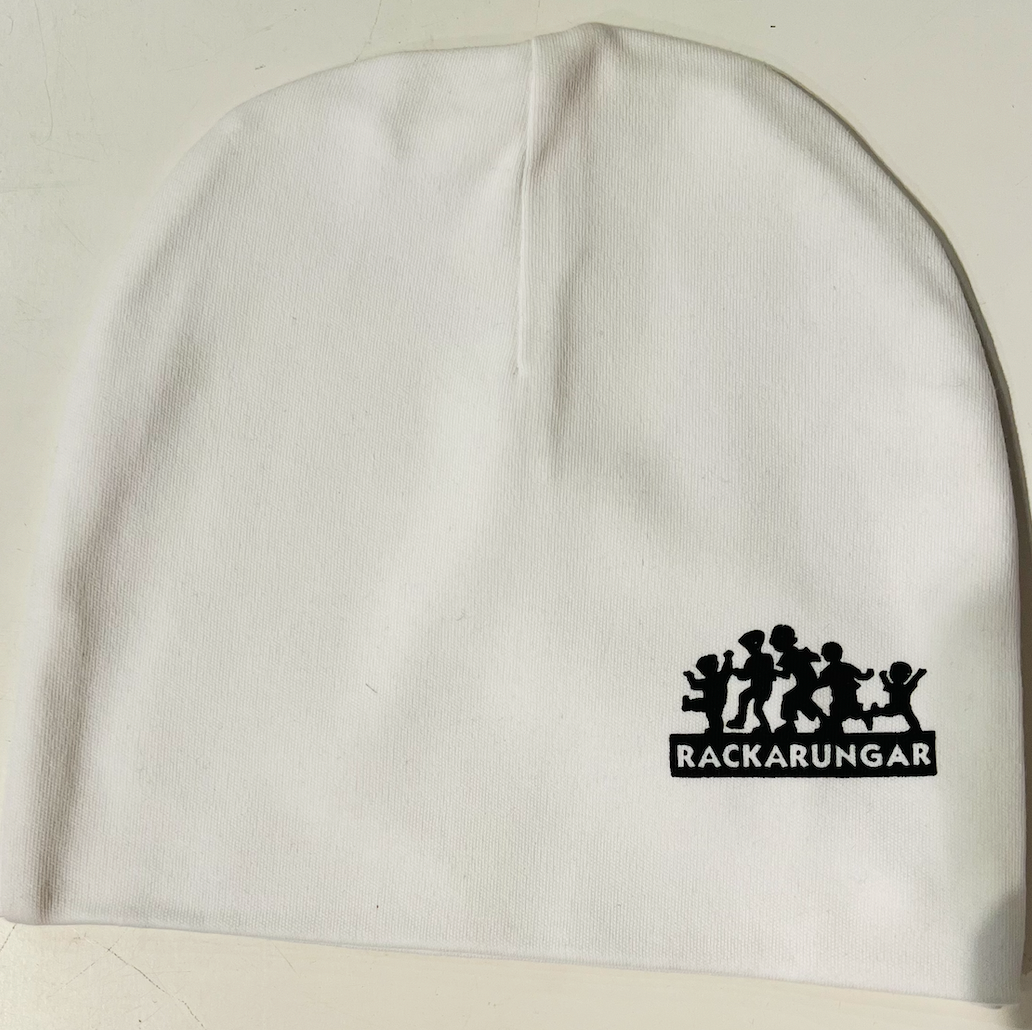 Rackarungar mössa Vit