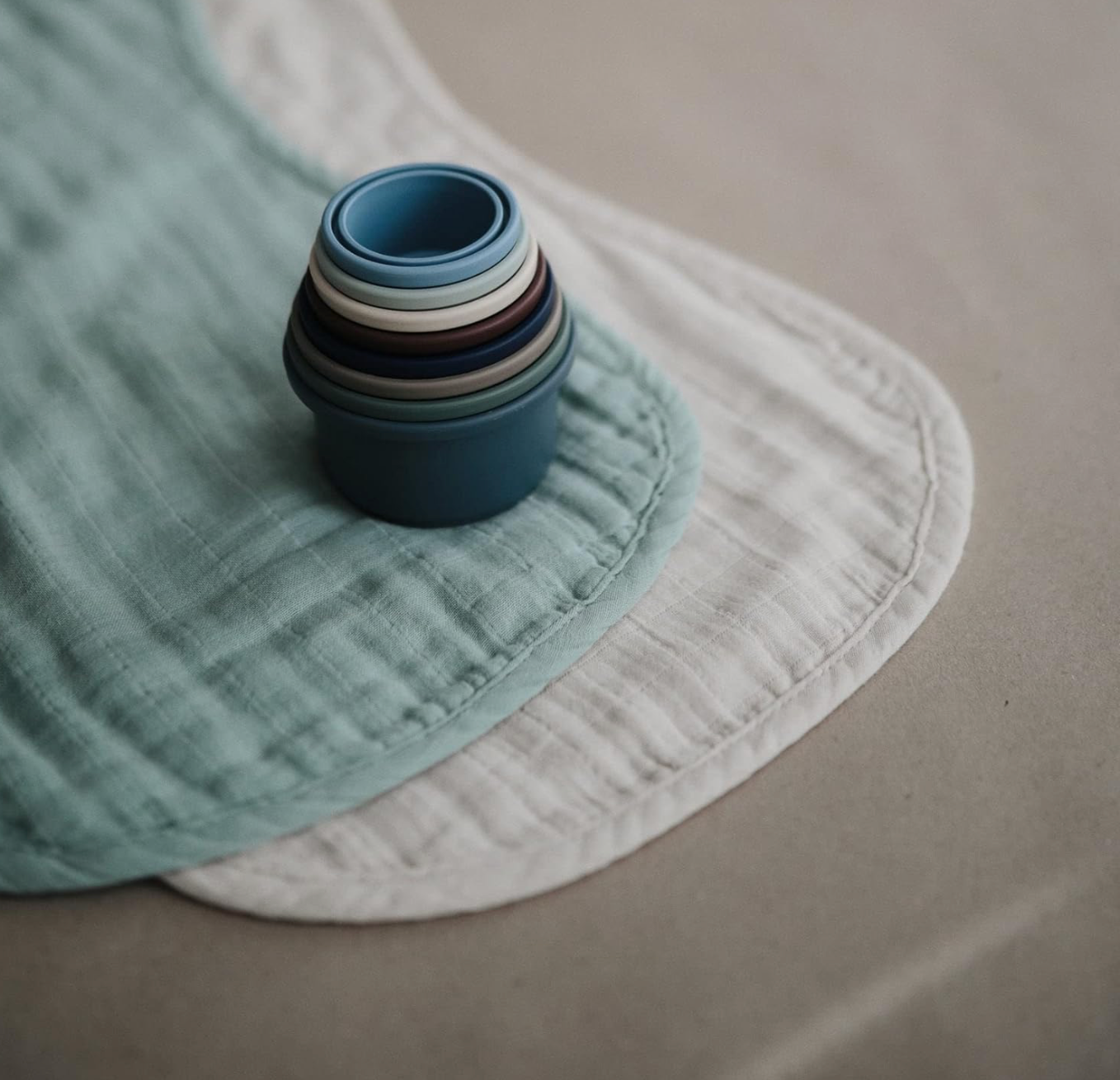 Mushie Organic Cotton Burp Cloth 2-Pack