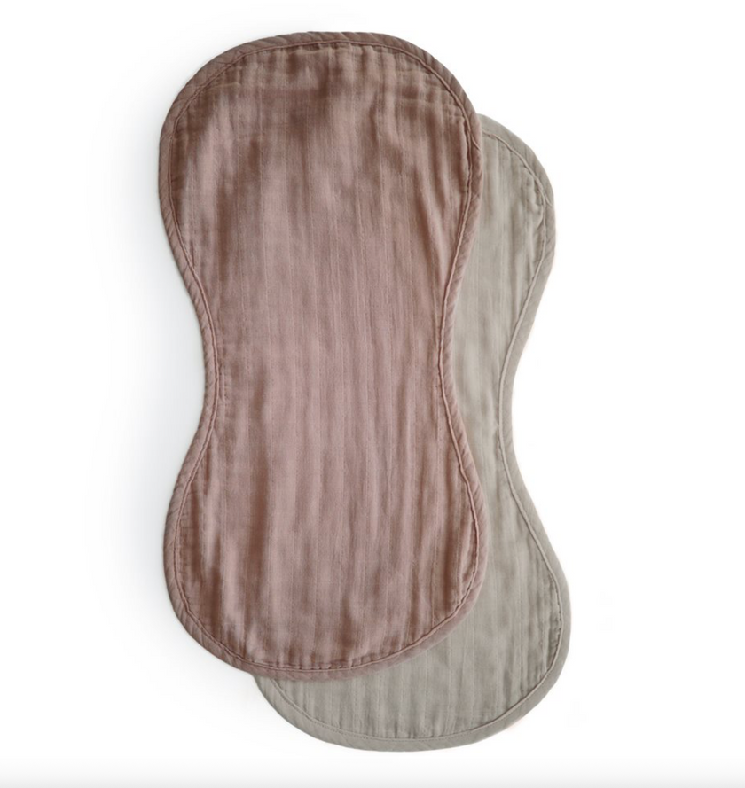 Mushie Organic Cotton Burp Cloth 2-Pack