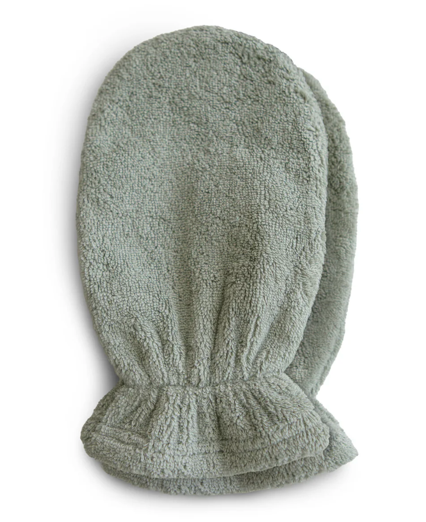 Mushie Organic Cotton Bath Mitt 2-Pack
