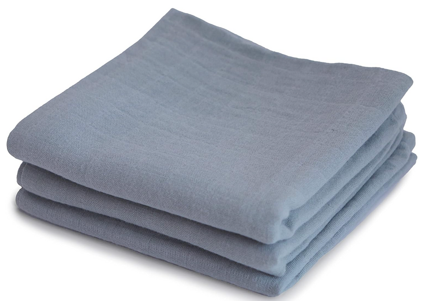 Organic Cotton Muslin Cloths 3-Pack