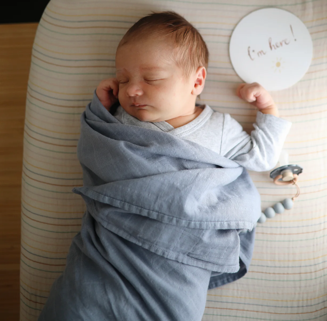 Extra Soft Muslin swaddle 100% Organic Cotton