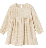 Mini KALEY LS LOOSE DRESS - Lemon Icing