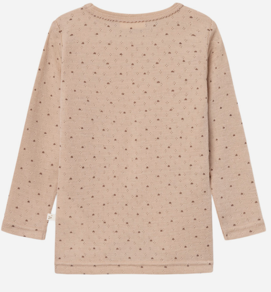 SISTA CHANSEN - NMFNAVA LS WOOL TOP LIL - Storlek 116