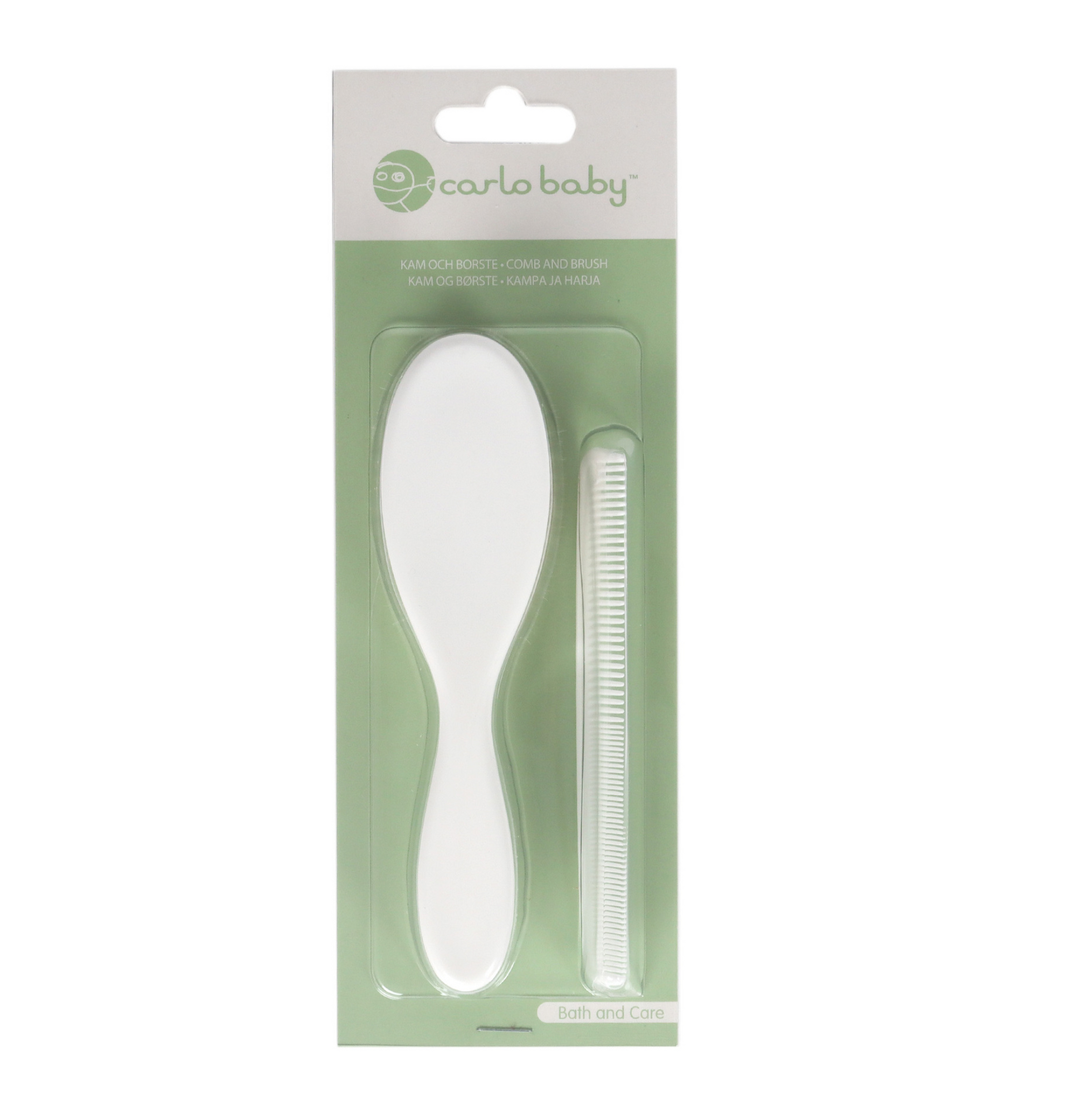 Kam & Borste Gethår Vit