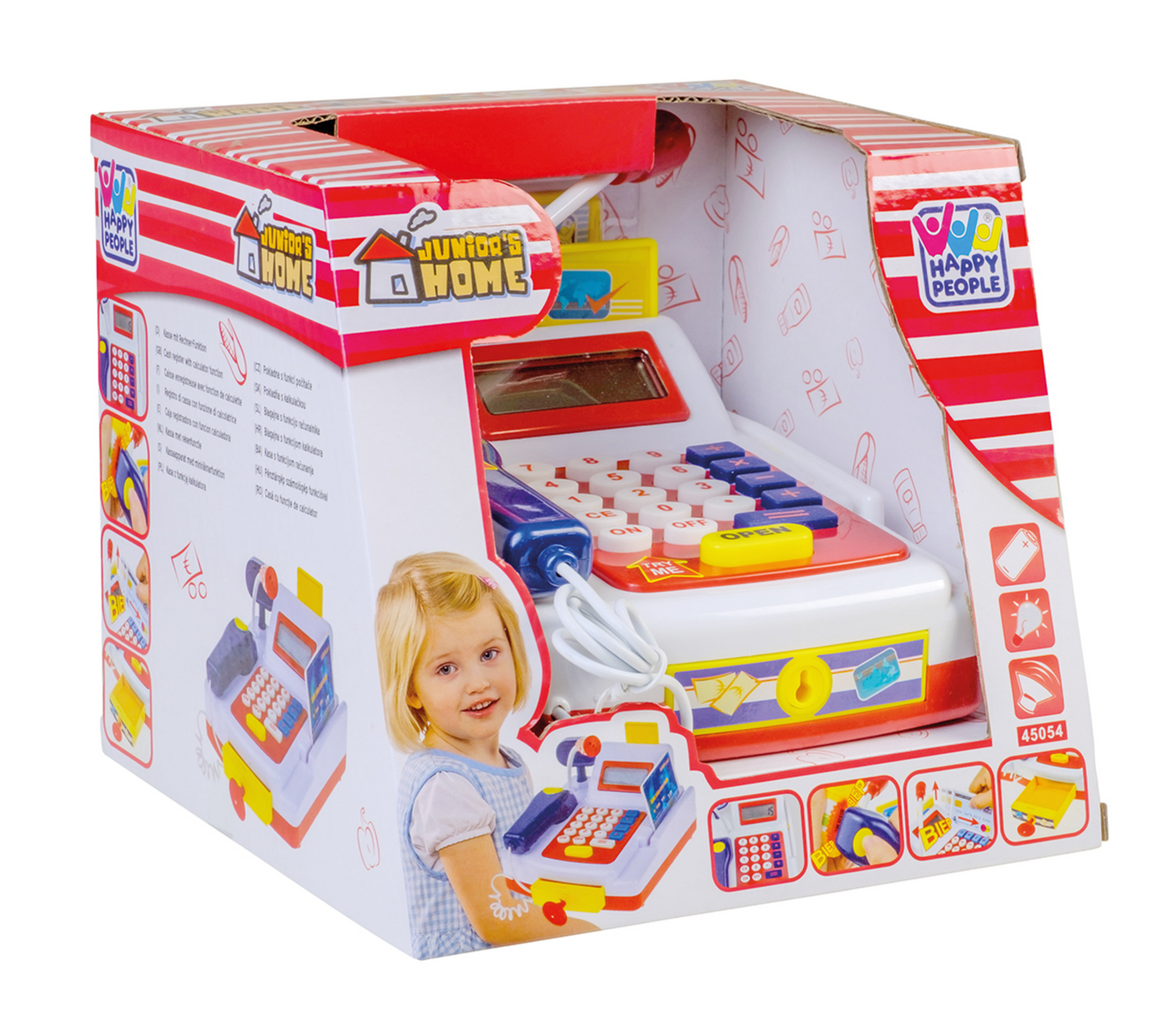 KASSADISK MED KALKYLATOR, SCANNER, MIKROFON OCH LJUD