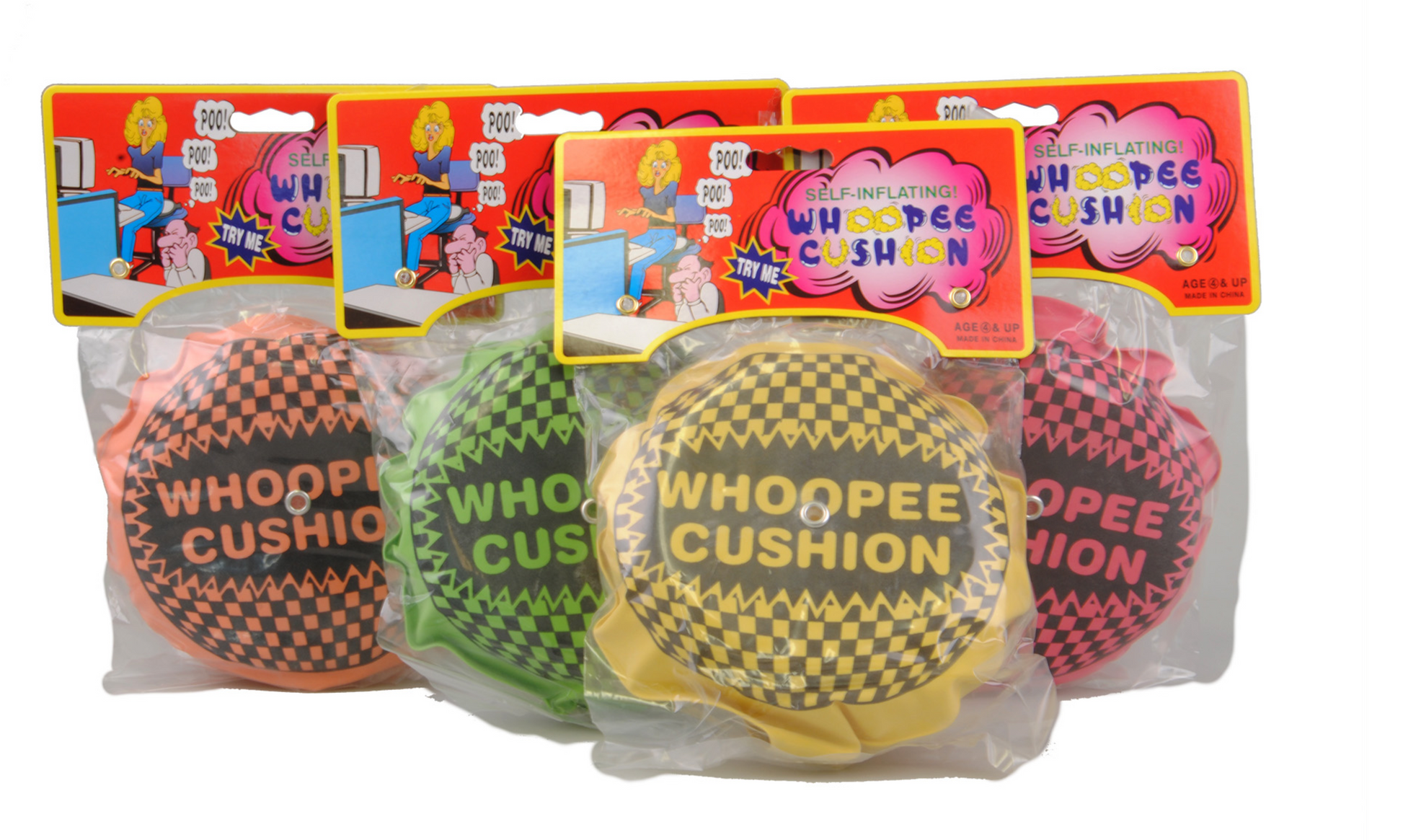 Pruttkudde självuppblåsbar i blandade färger