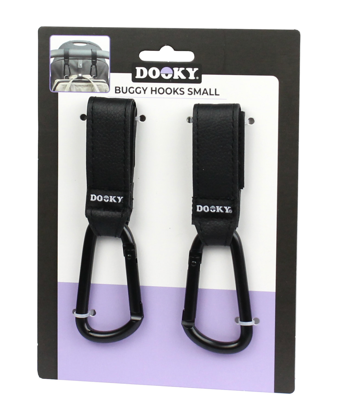 Buggy Hook Small 2pcs Black