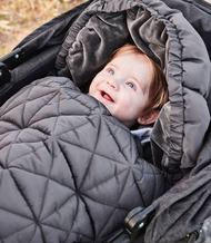 Åkpåse "Lily Footmuff" Black/Grey